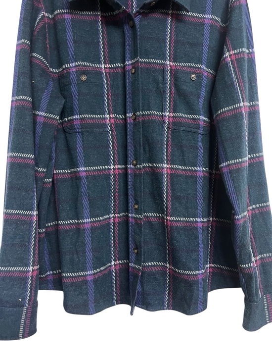 Faherty Legend Sweatshirt Sweater Shirt Northern Lights Plaid Button Down XXL - Picture 4 of 9